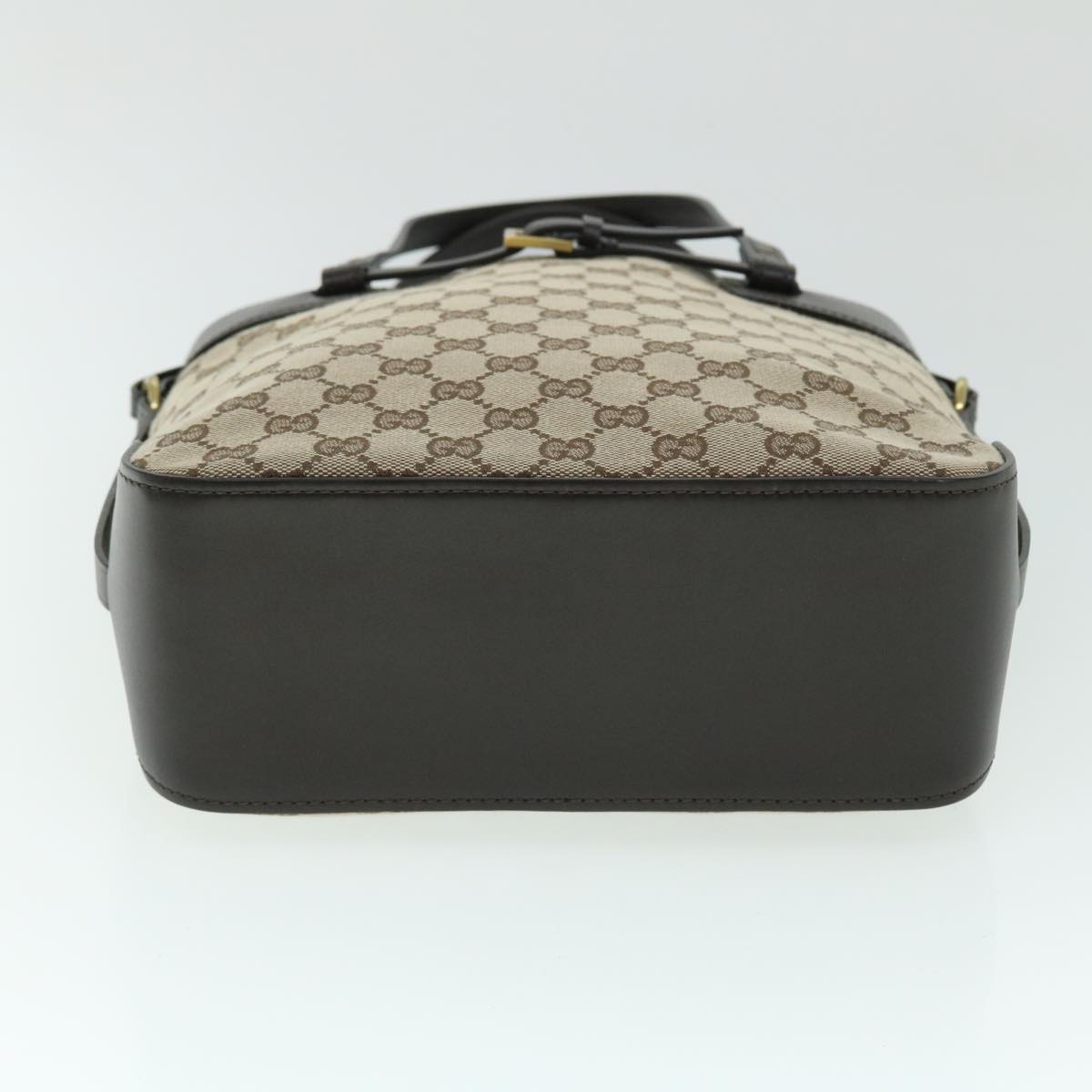 GUCCI GG Canvas Tote Bag Canvas Leather Beige Brown 107757 ki3340