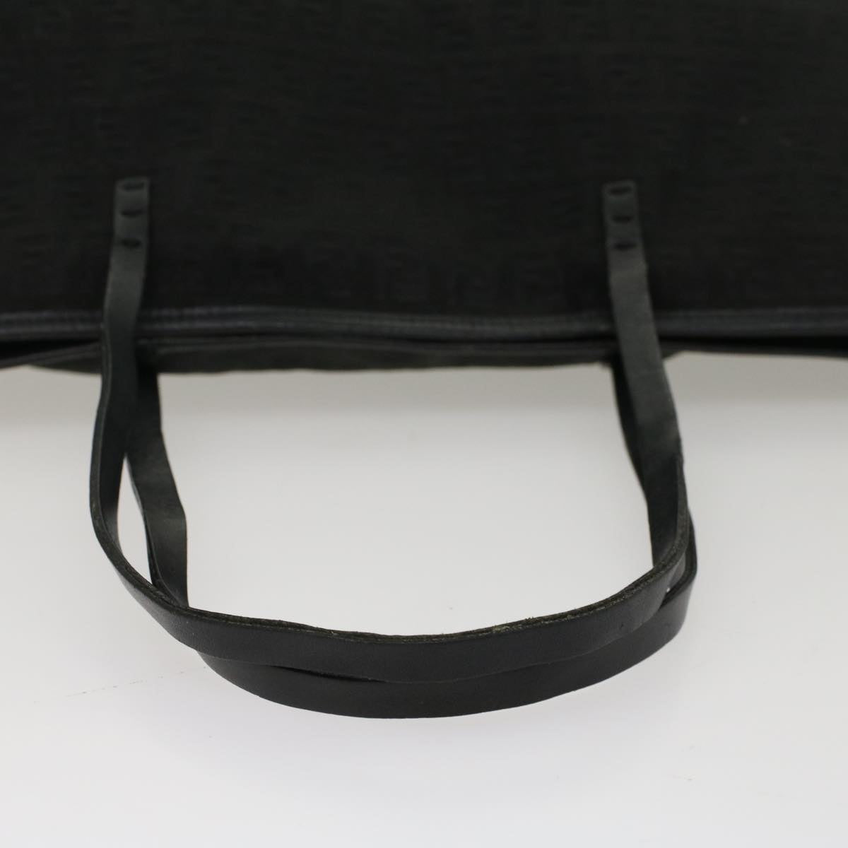 FENDI Zucchino Canvas Tote Bag Nylon Black ki3375