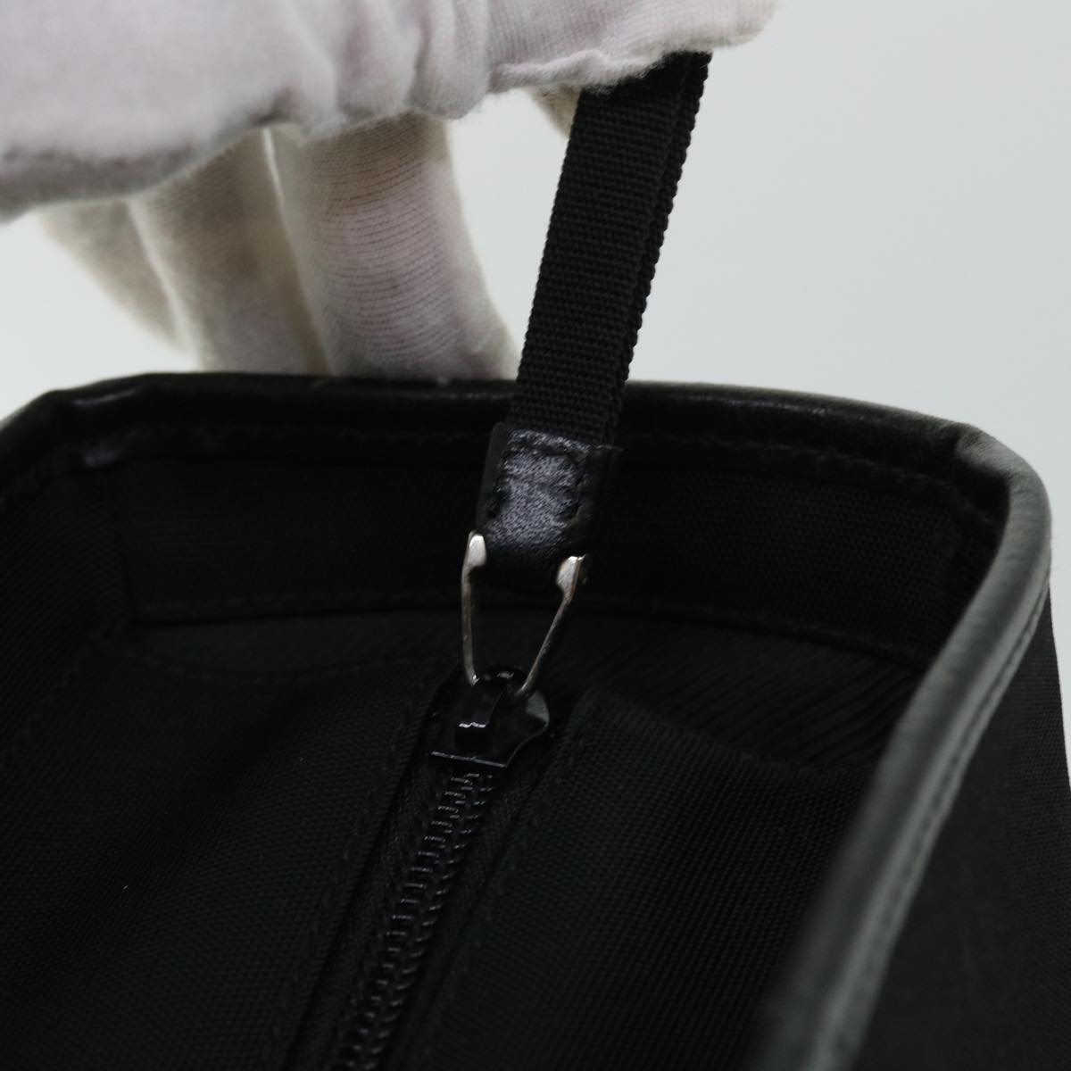 GUCCI Jackie Tote Bag Nylon Black 90427 ki3383