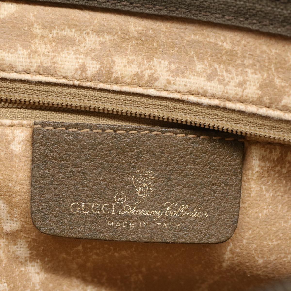 GUCCI GG Canvas Clutch Bag PVC Leather Beige 97 01 037 ki3414