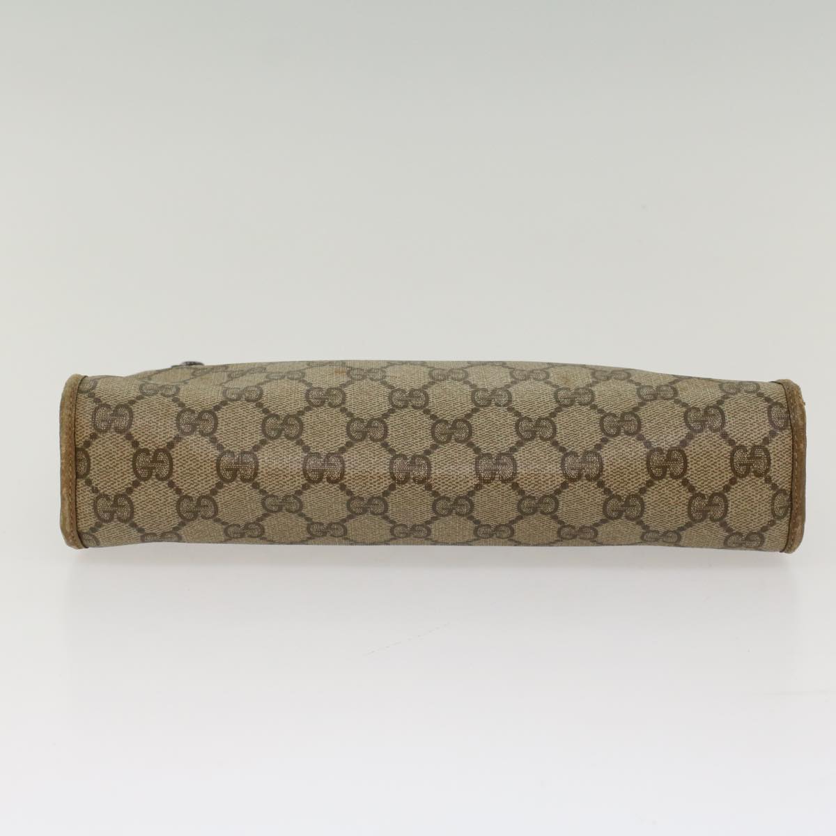 GUCCI GG Canvas Clutch Bag PVC Leather Beige 97 01 037 ki3414