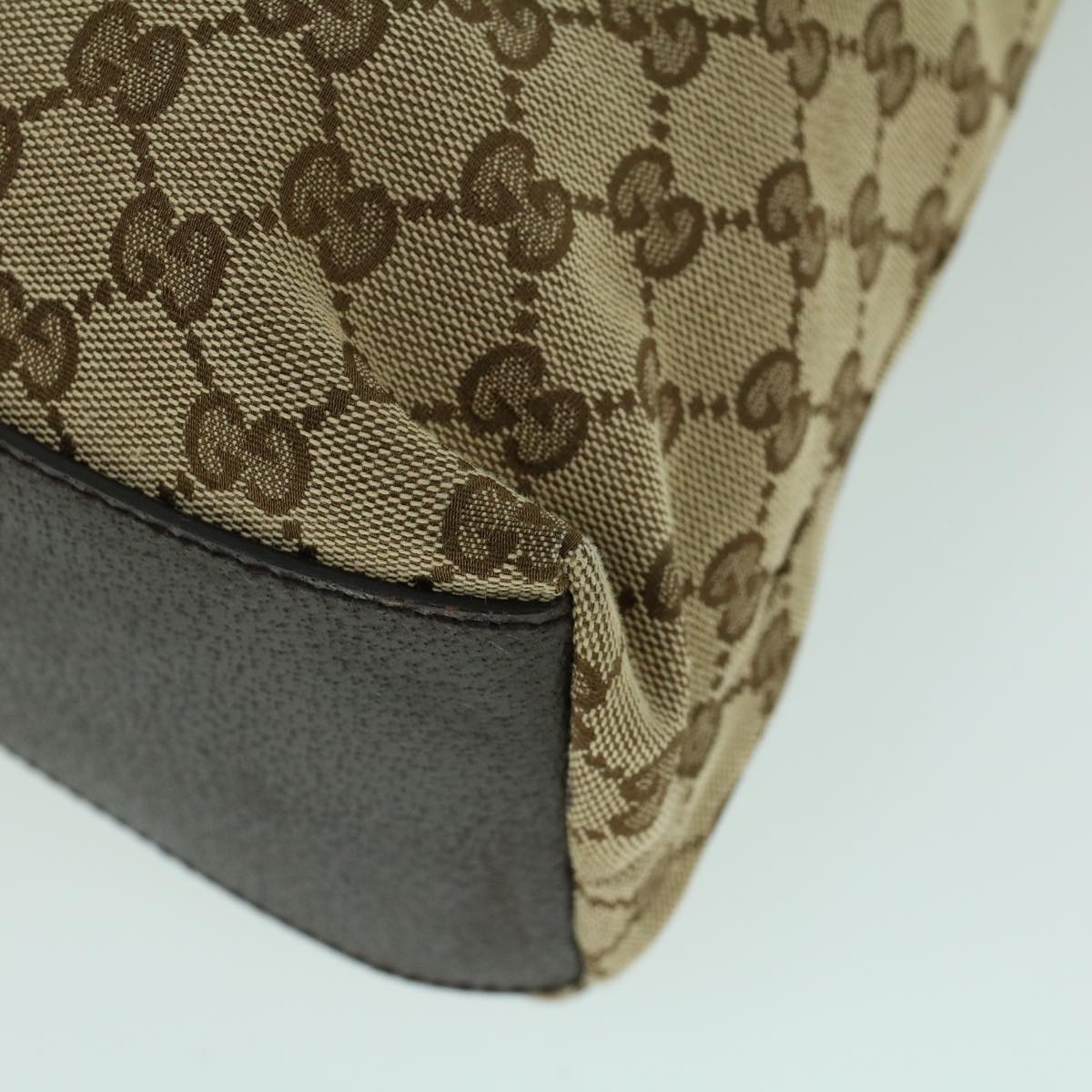 GUCCI GG Canvas Web Sherry Line Tote Bag Beige Red Green 131233 ki3422