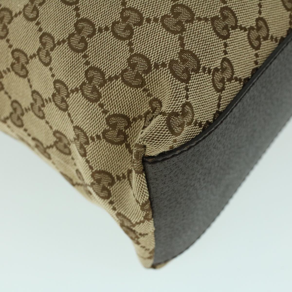 GUCCI GG Canvas Web Sherry Line Tote Bag Beige Red Green 131233 ki3422