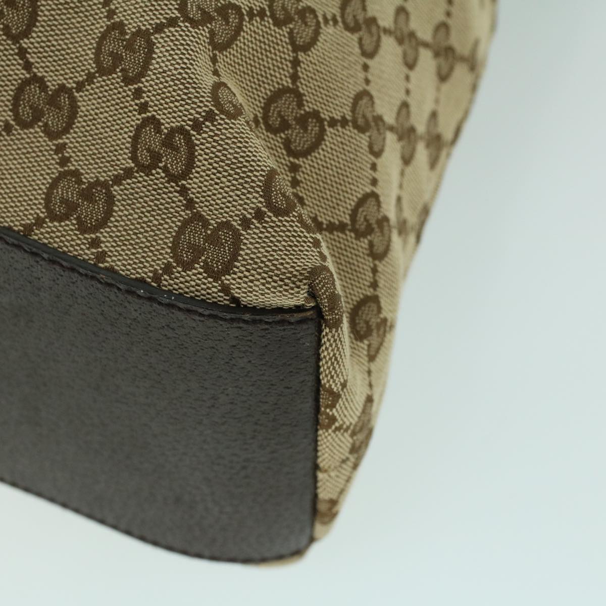 GUCCI GG Canvas Web Sherry Line Tote Bag Beige Red Green 131233 ki3422