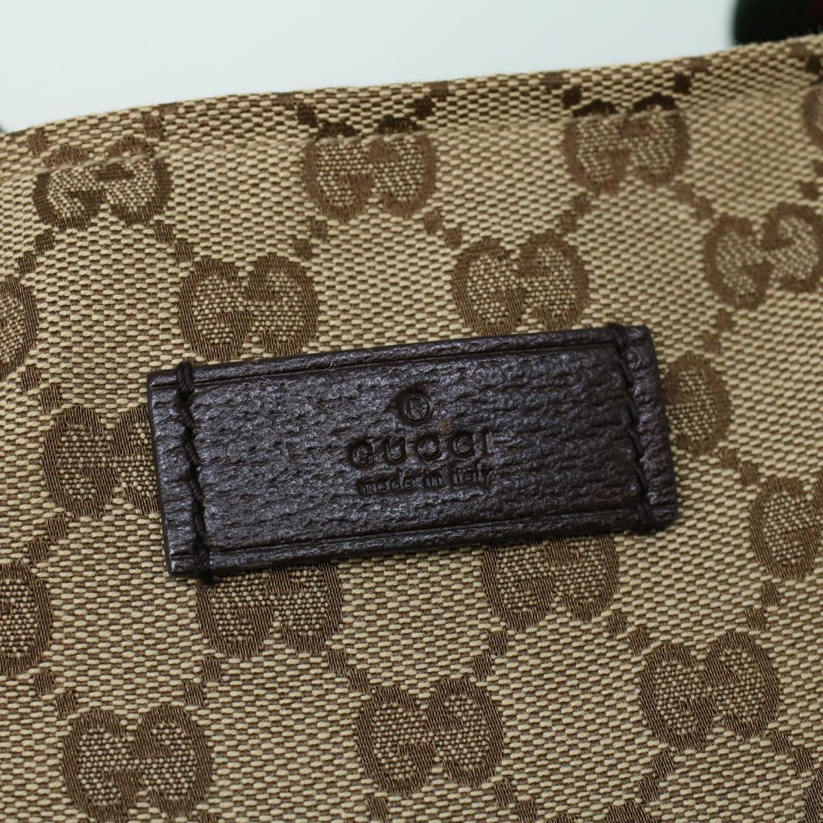 GUCCI GG Canvas Web Sherry Line Tote Bag Beige Red Green 131233 ki3422