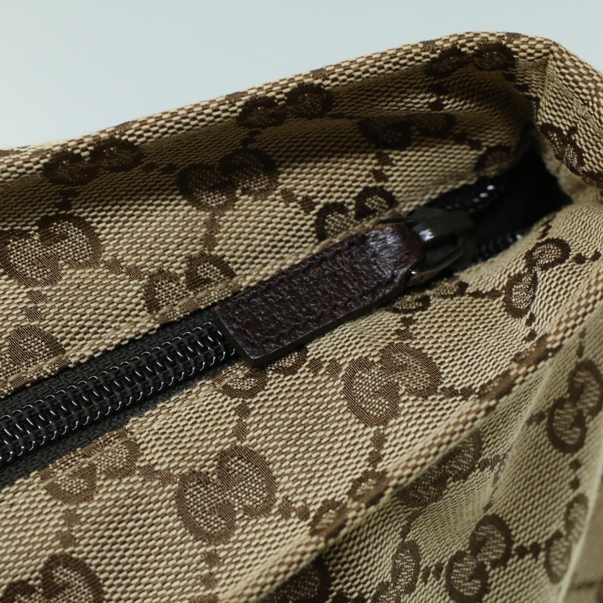 GUCCI GG Canvas Web Sherry Line Tote Bag Beige Red Green 131233 ki3422