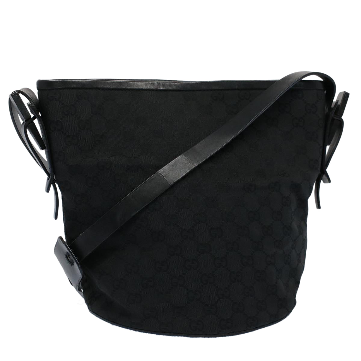 GUCCI GG Canvas Shoulder Bag Black 106240 ki3424