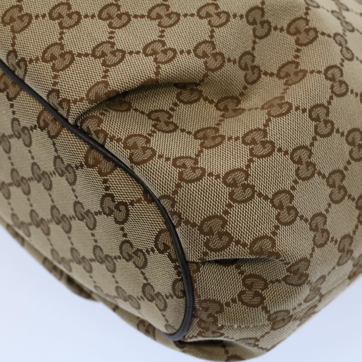 GUCCI GG Canvas Shoulder Bag Beige 388930 ki3436
