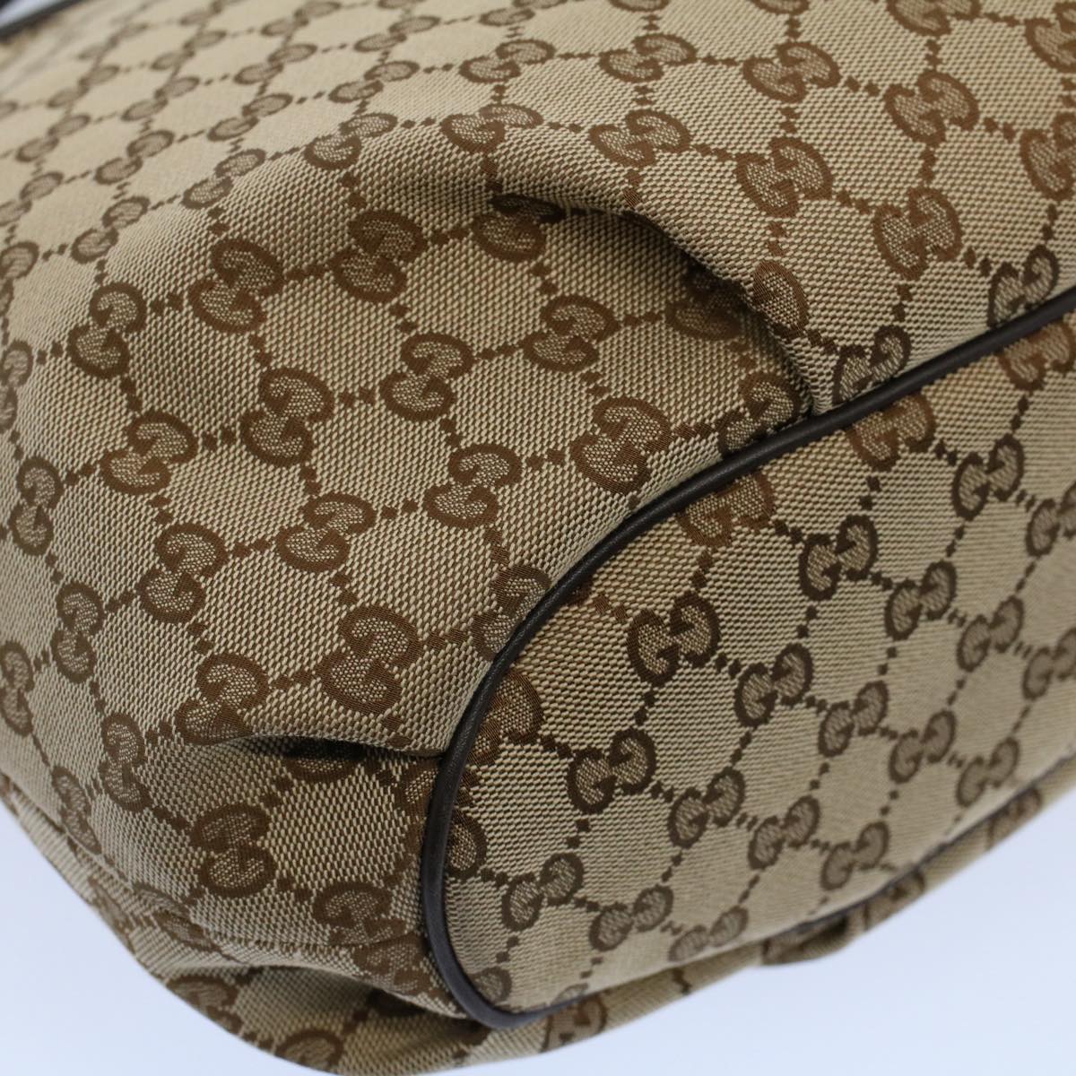 GUCCI GG Canvas Shoulder Bag Beige 388930 ki3436