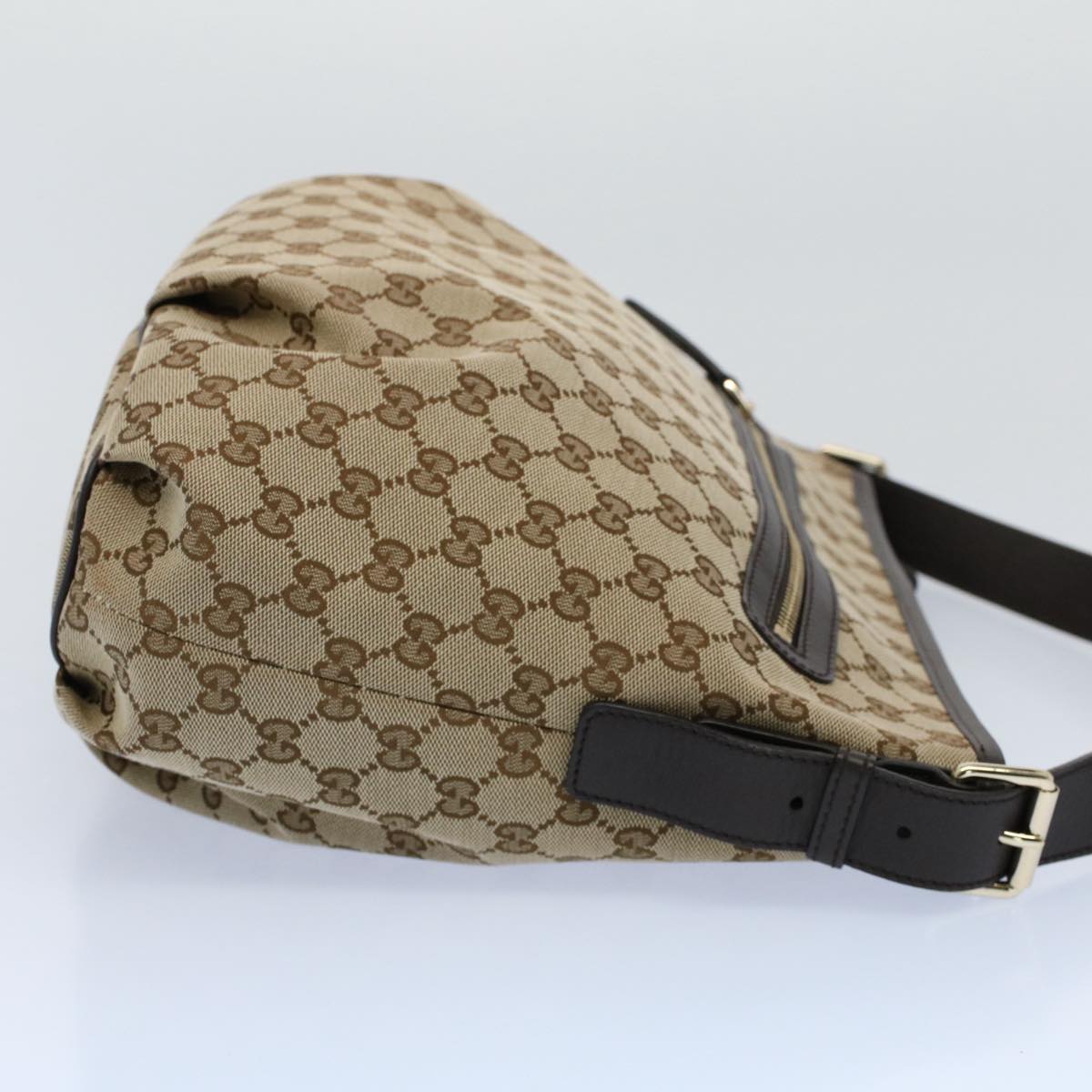GUCCI GG Canvas Shoulder Bag Beige 388930 ki3436