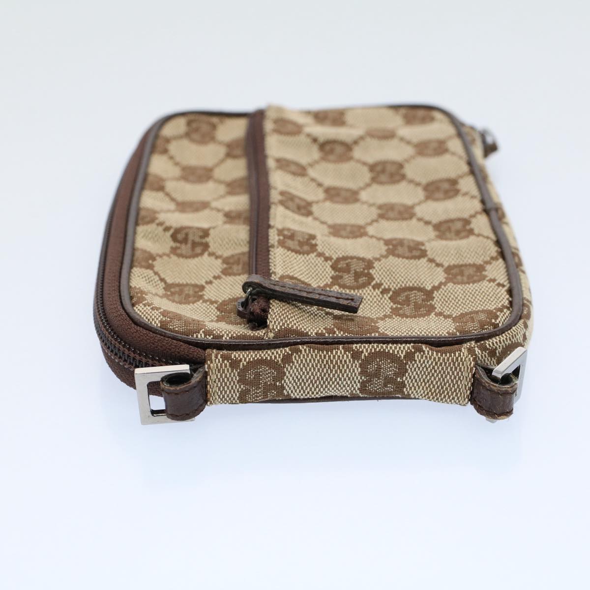 GUCCI GG Canvas Shoulder Pouch Beige 124616 ki3447