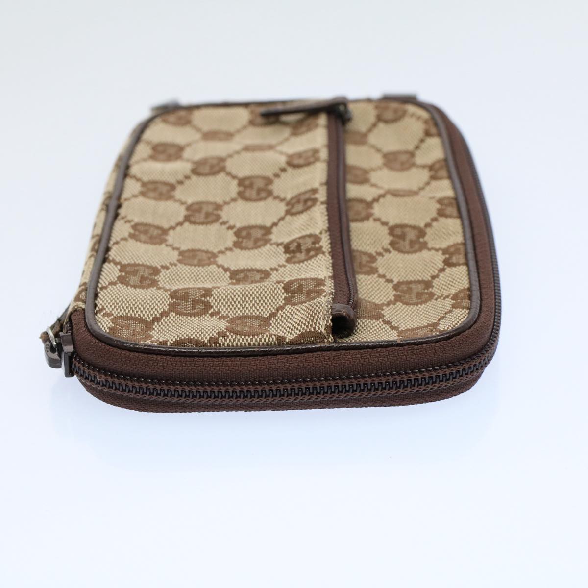 GUCCI GG Canvas Shoulder Pouch Beige 124616 ki3447