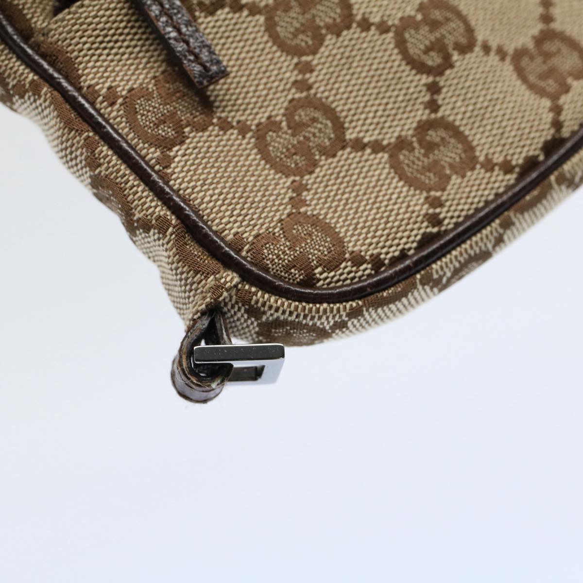 GUCCI GG Canvas Shoulder Pouch Beige 124616 ki3447