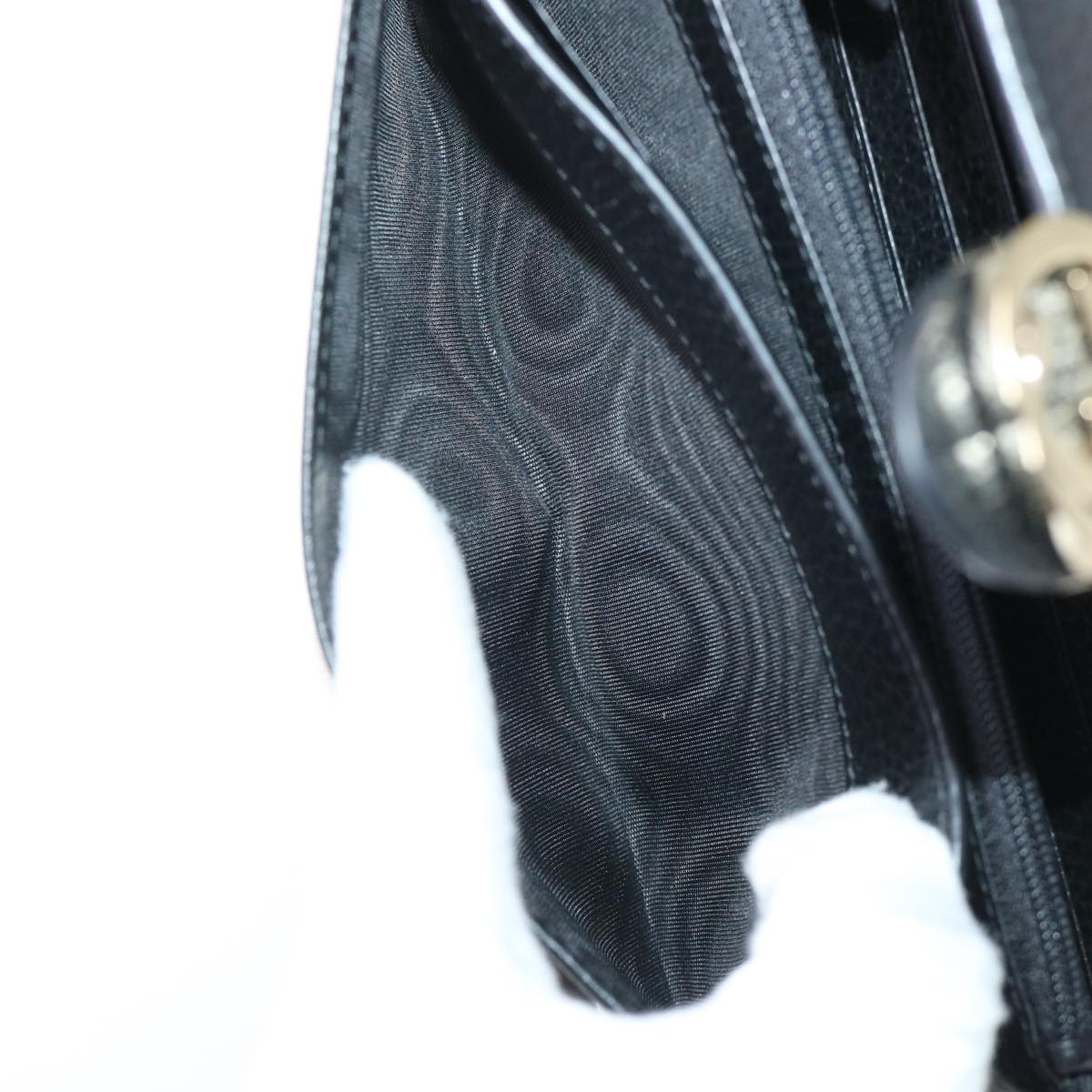 GUCCI Interlocking GG Long Wallet Leather Black ki3458