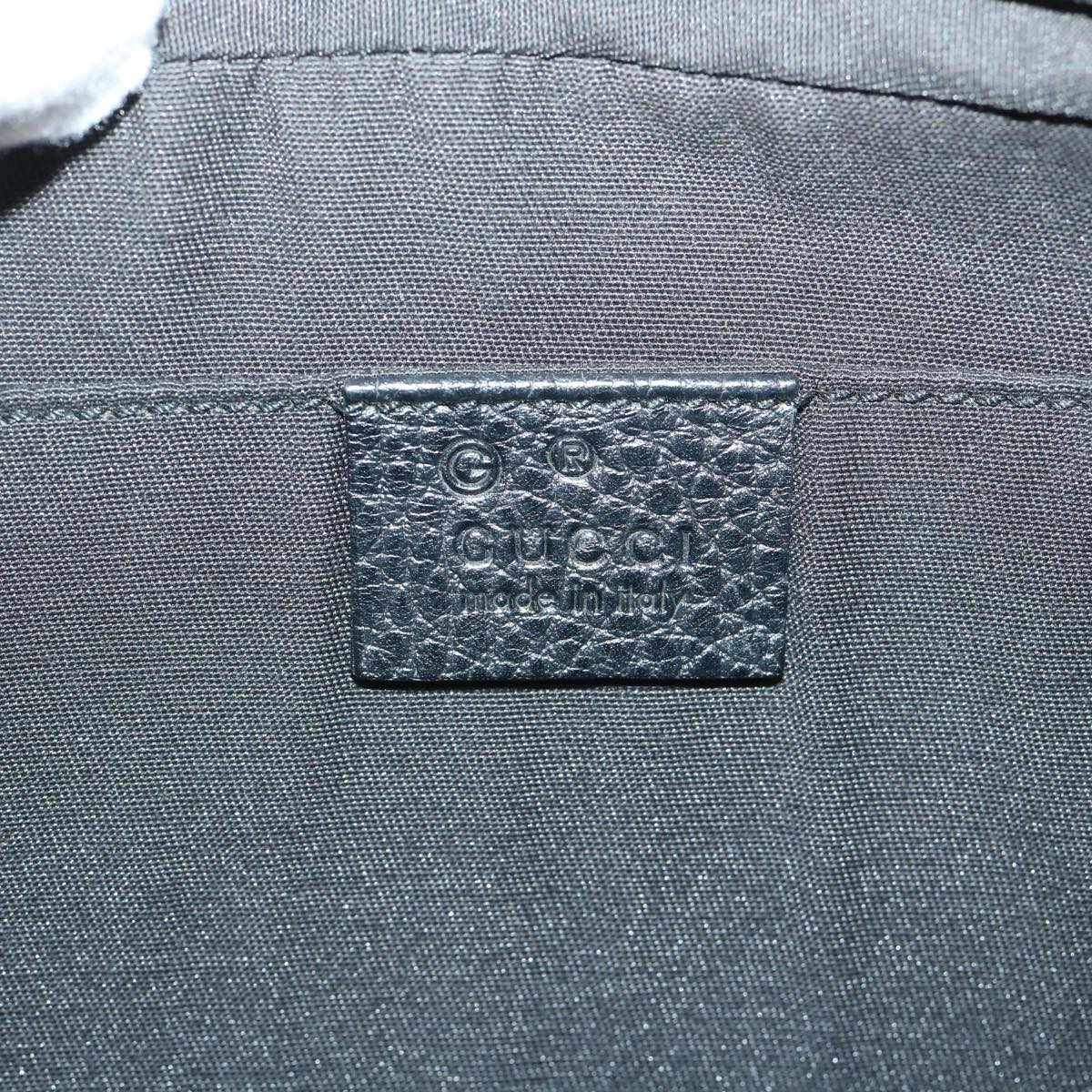 GUCCI GG Canvas Waist bag Nylon Leather Black 336672 ki3498