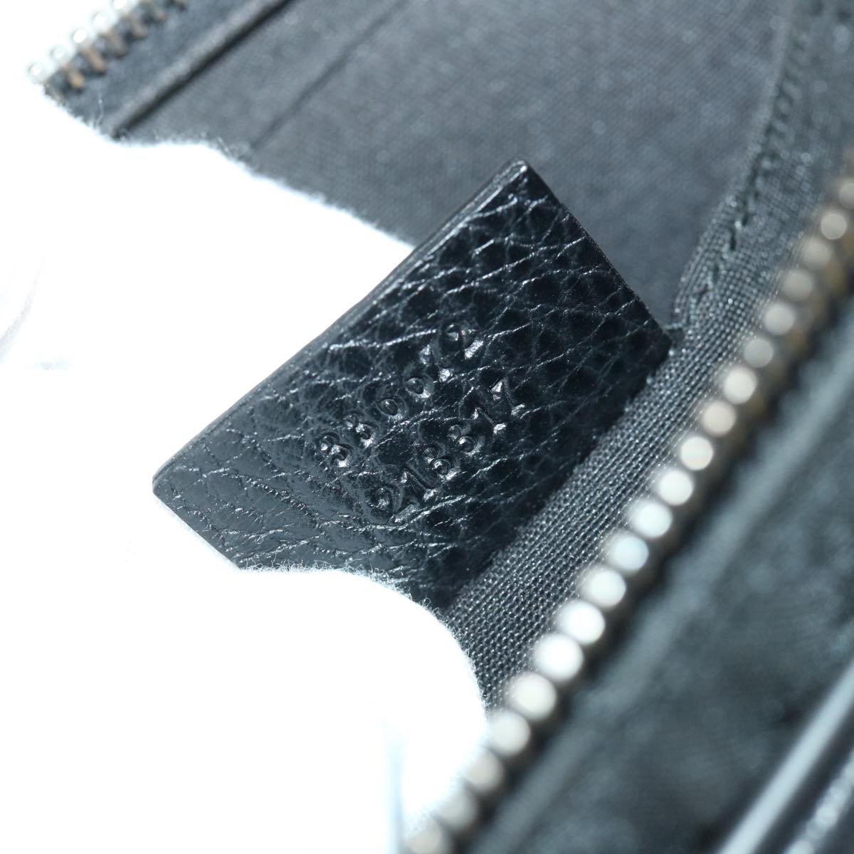 GUCCI GG Canvas Waist bag Nylon Leather Black 336672 ki3498