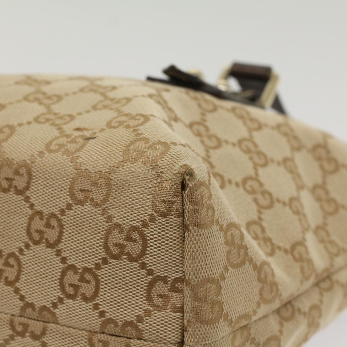 GUCCI GG Canvas Hand Bag Beige 139261 ki3531
