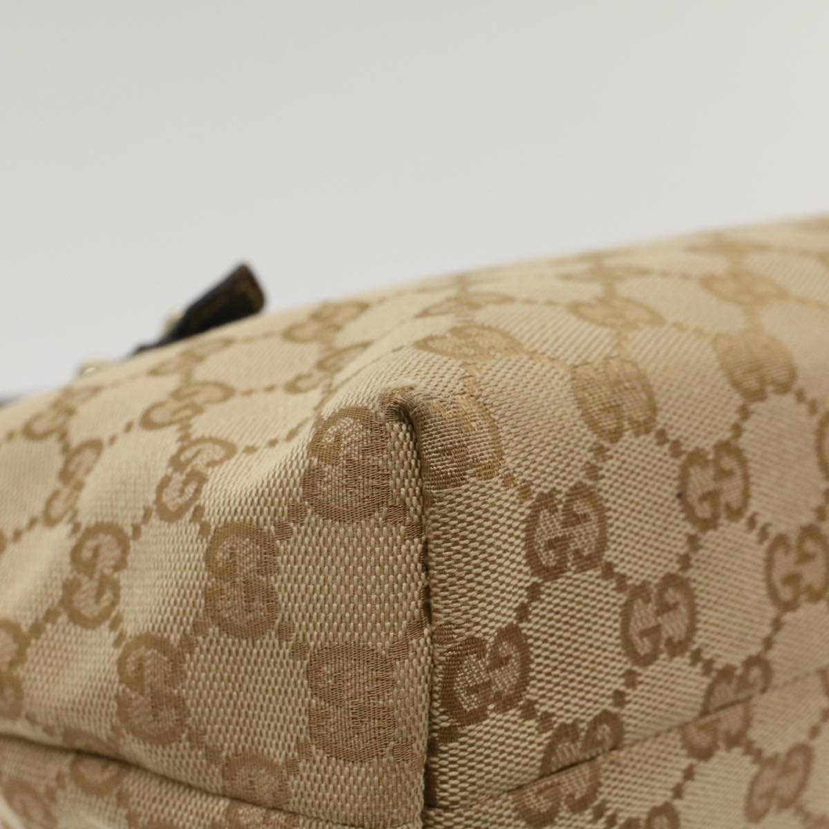 GUCCI GG Canvas Hand Bag Beige 139261 ki3531