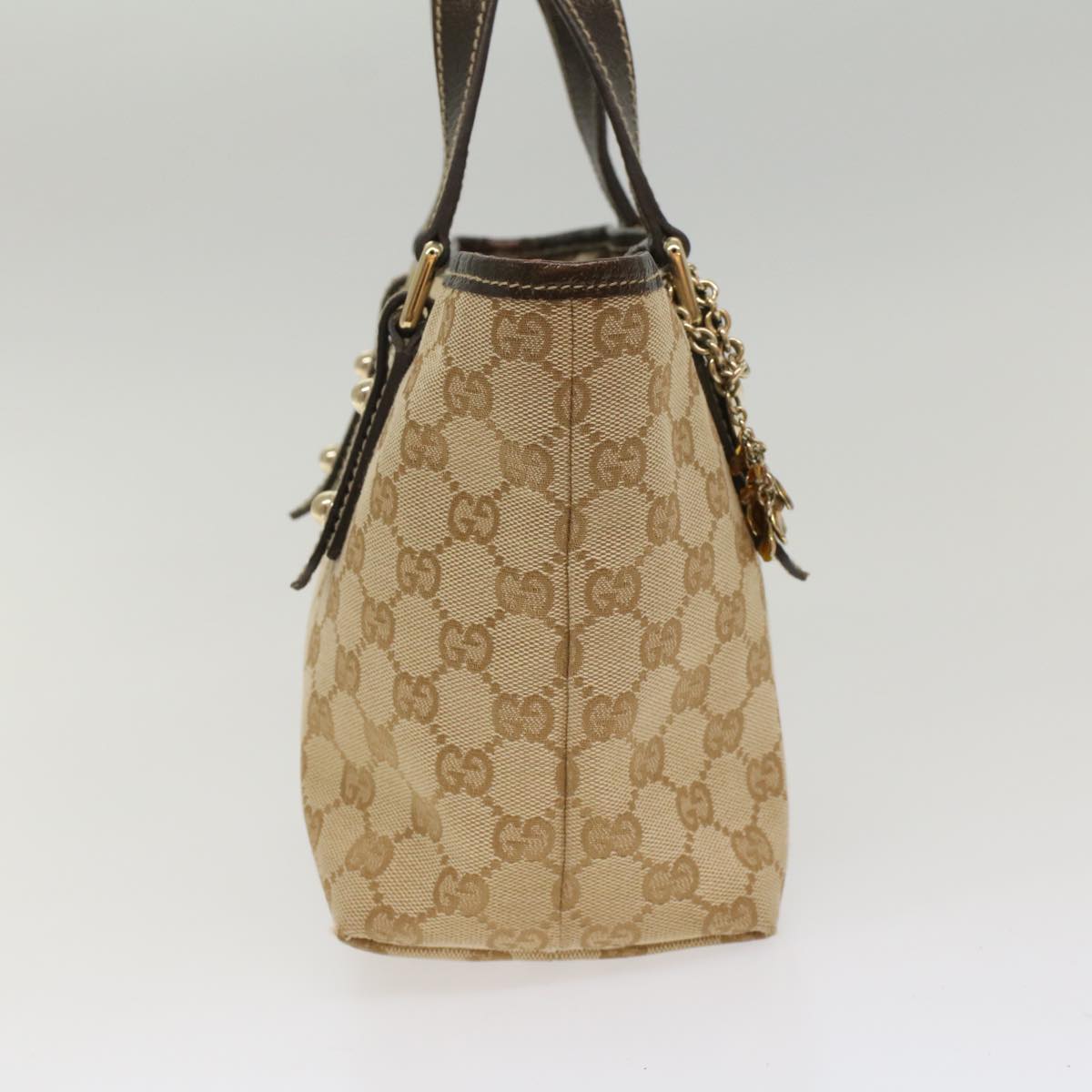 GUCCI GG Canvas Hand Bag Beige 139261 ki3531