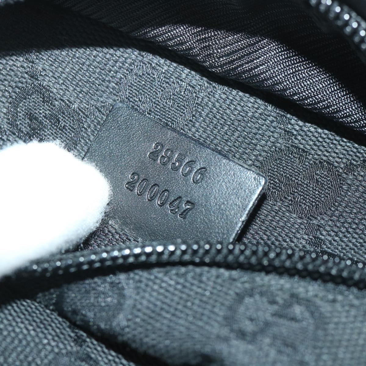 GUCCI GG Canvas Waist bag Black 28566 ki3540