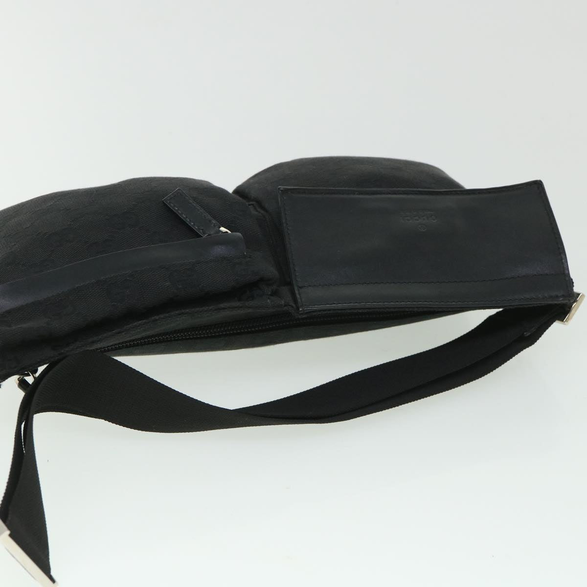 GUCCI GG Canvas Waist bag Black 28566 ki3540