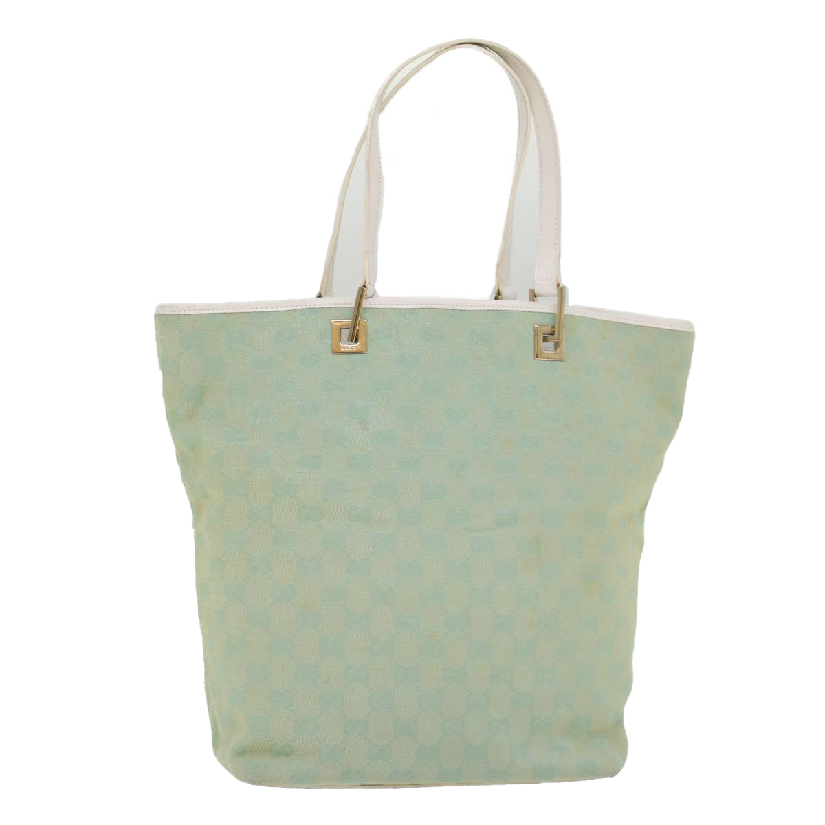 GUCCI GG Canvas Tote Bag Light Blue 002 1098 ki3541