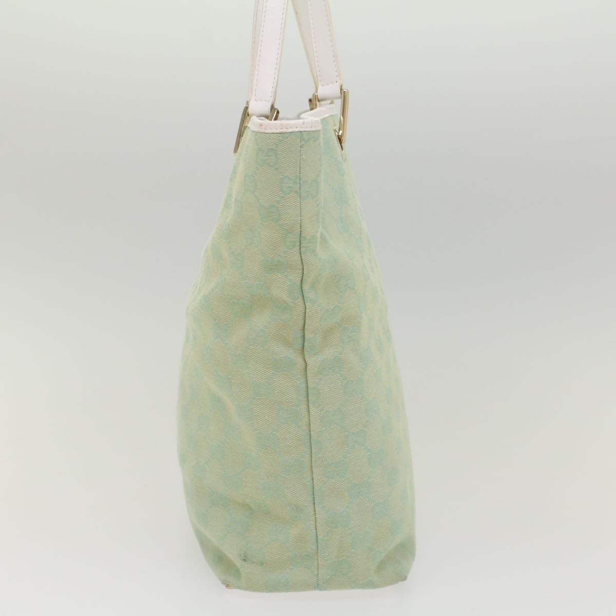 GUCCI GG Canvas Tote Bag Light Blue 002 1098 ki3541