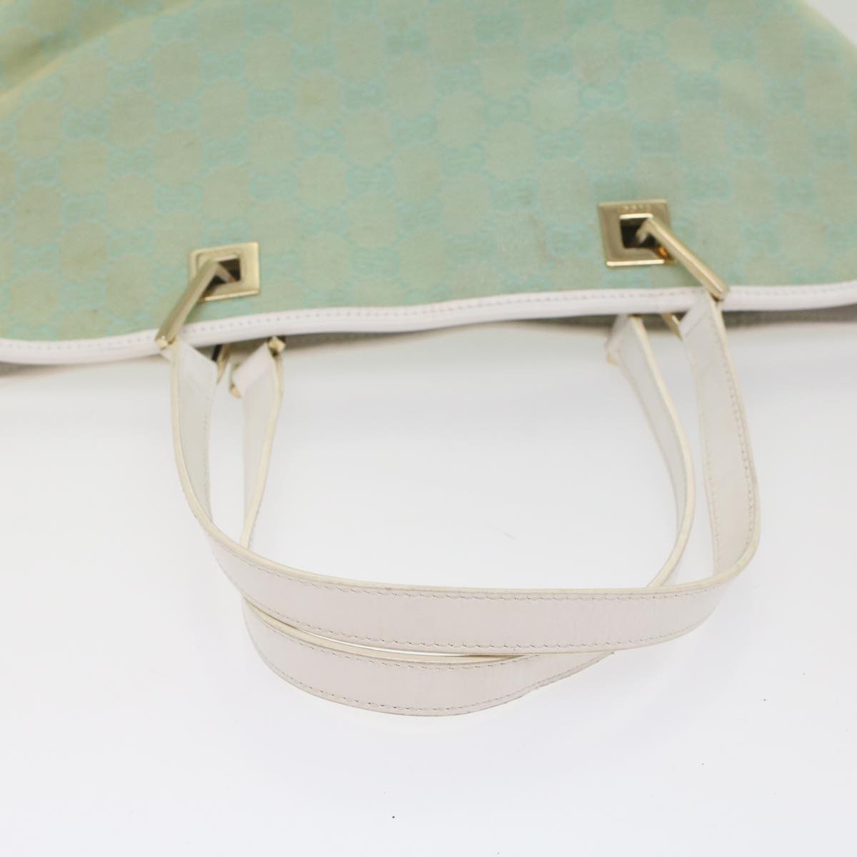 GUCCI GG Canvas Tote Bag Light Blue 002 1098 ki3541