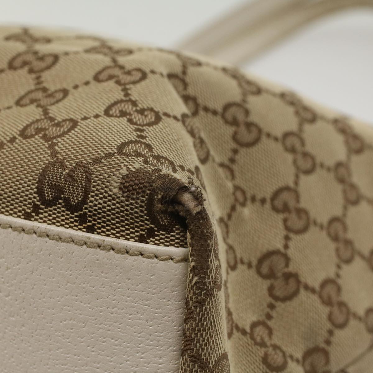 GUCCI GG Canvas Tote Bag Beige 153009 ki3544