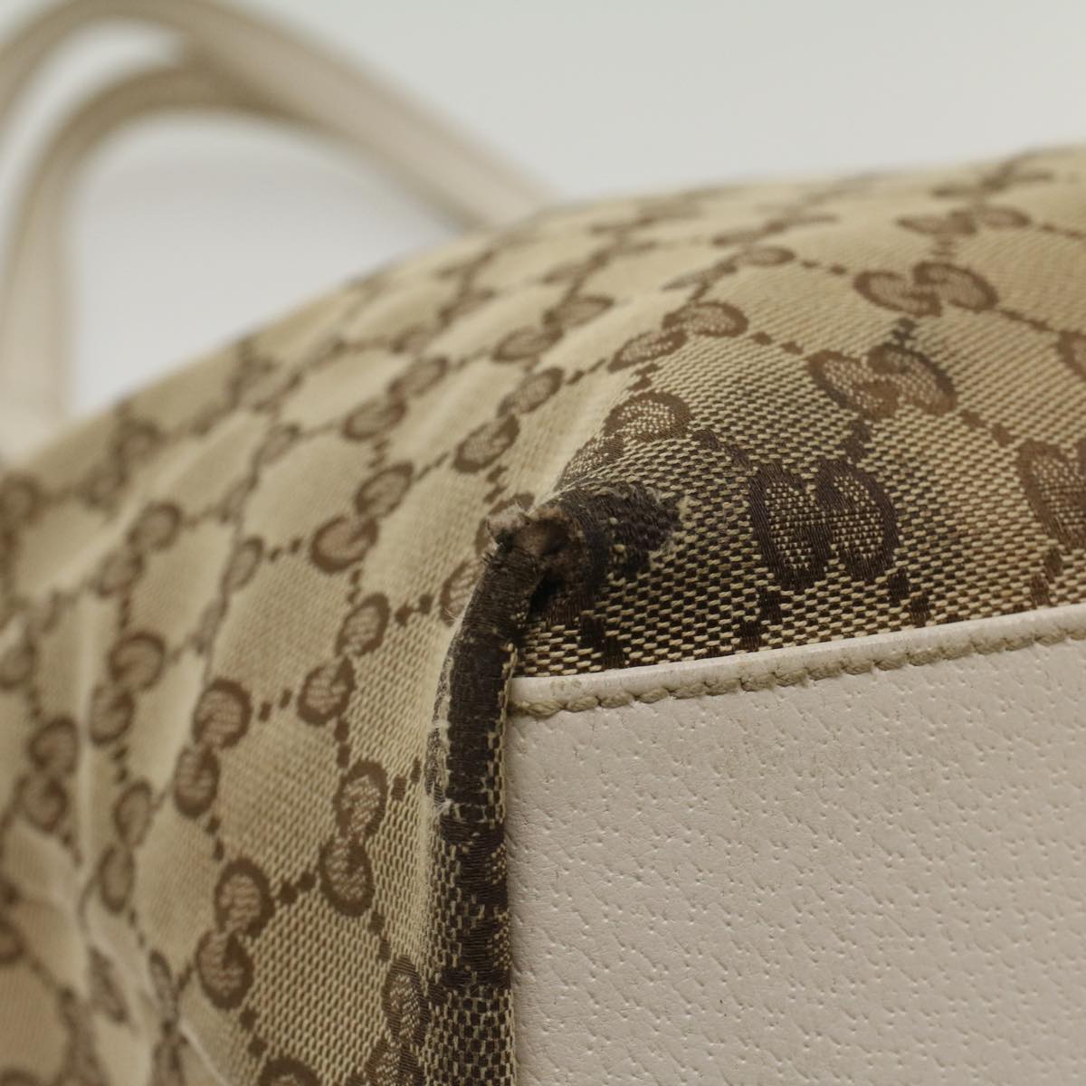 GUCCI GG Canvas Tote Bag Beige 153009 ki3544