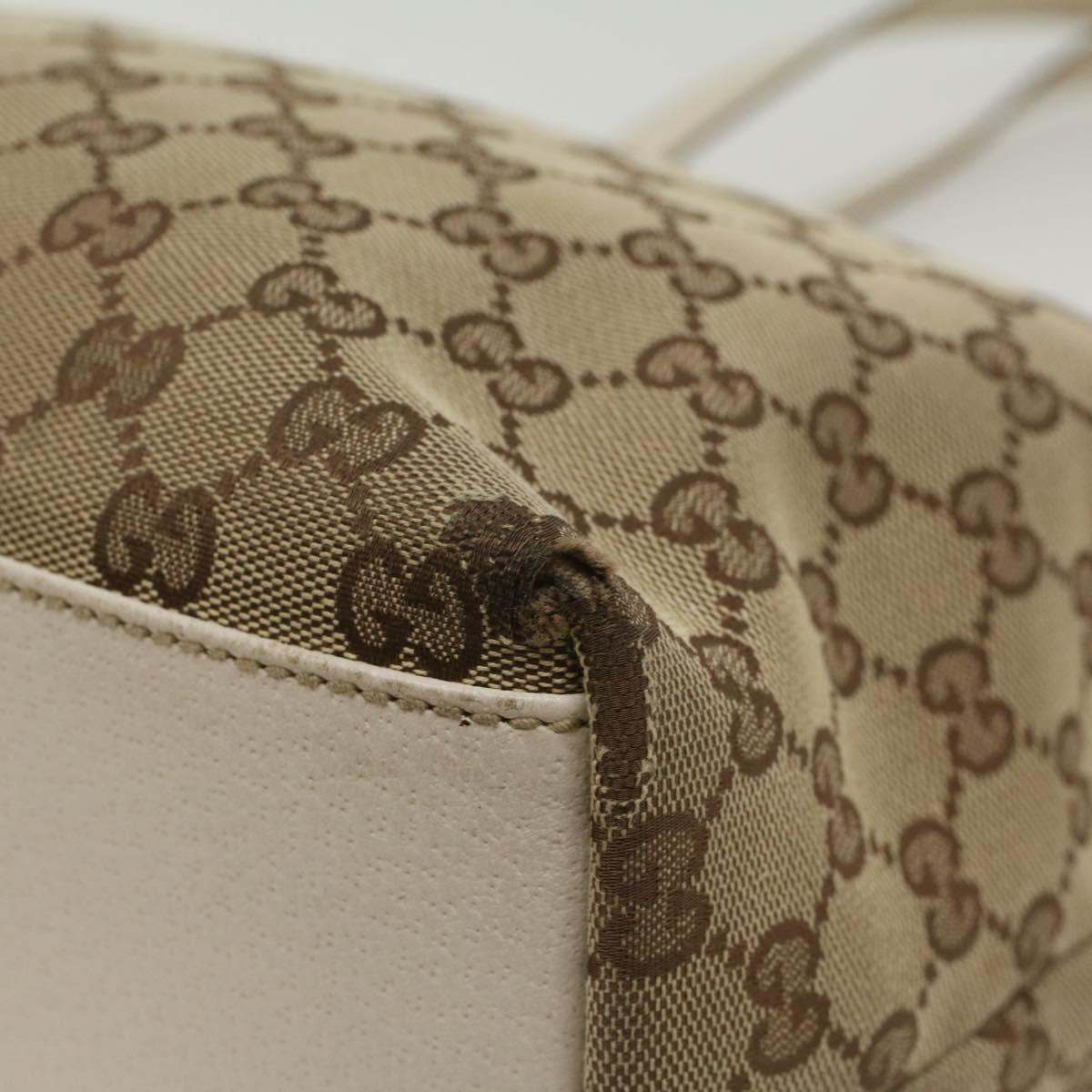 GUCCI GG Canvas Tote Bag Beige 153009 ki3544