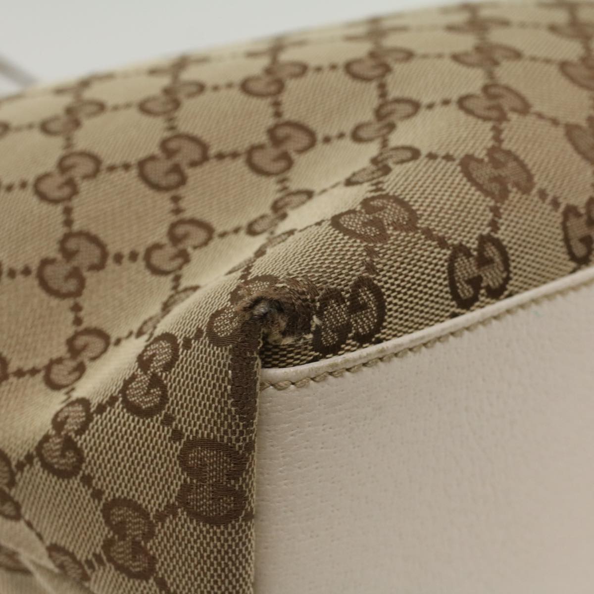 GUCCI GG Canvas Tote Bag Beige 153009 ki3544