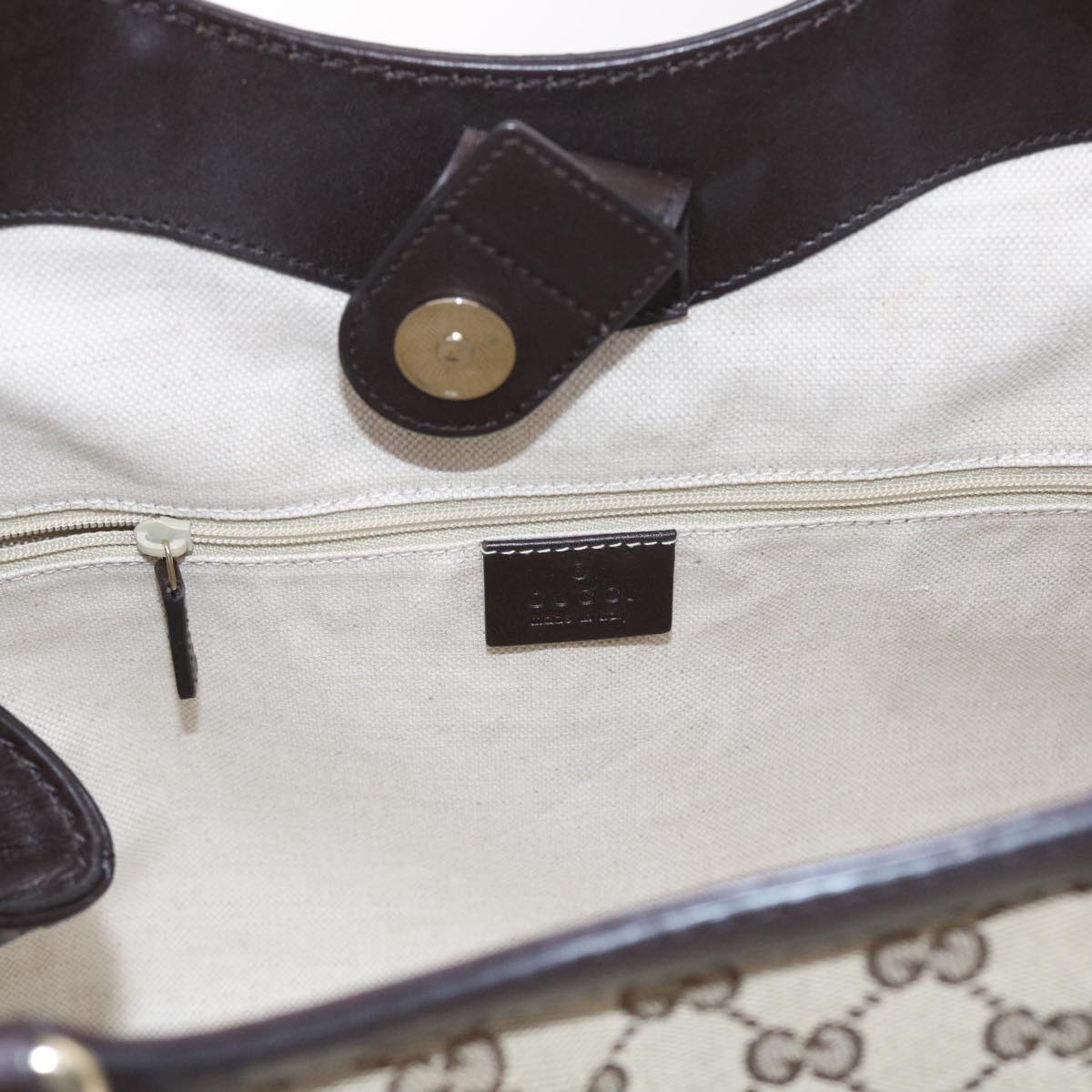 GUCCI GG Canvas Sukey Tote Bag Beige 211944 ki3548