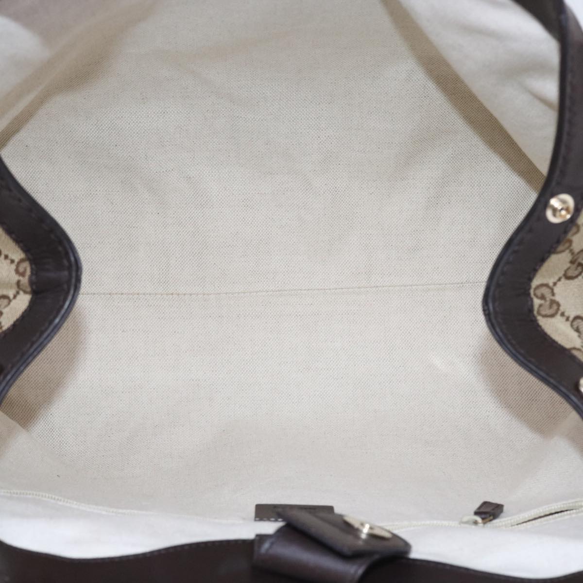 GUCCI GG Canvas Sukey Tote Bag Beige 211944 ki3548