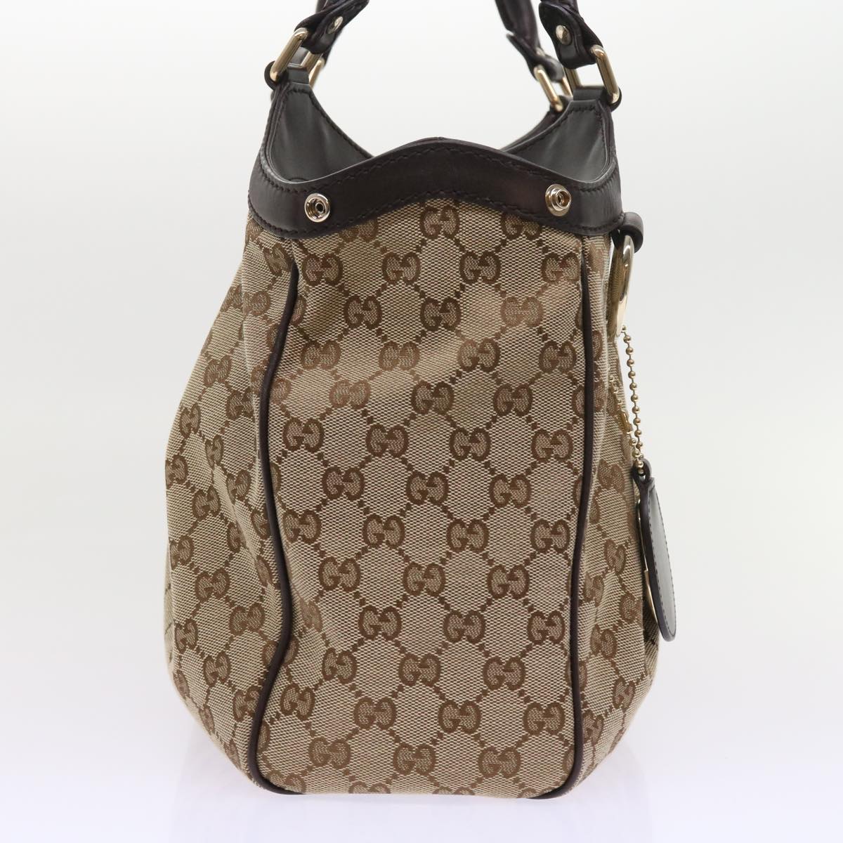 GUCCI GG Canvas Sukey Tote Bag Beige 211944 ki3548