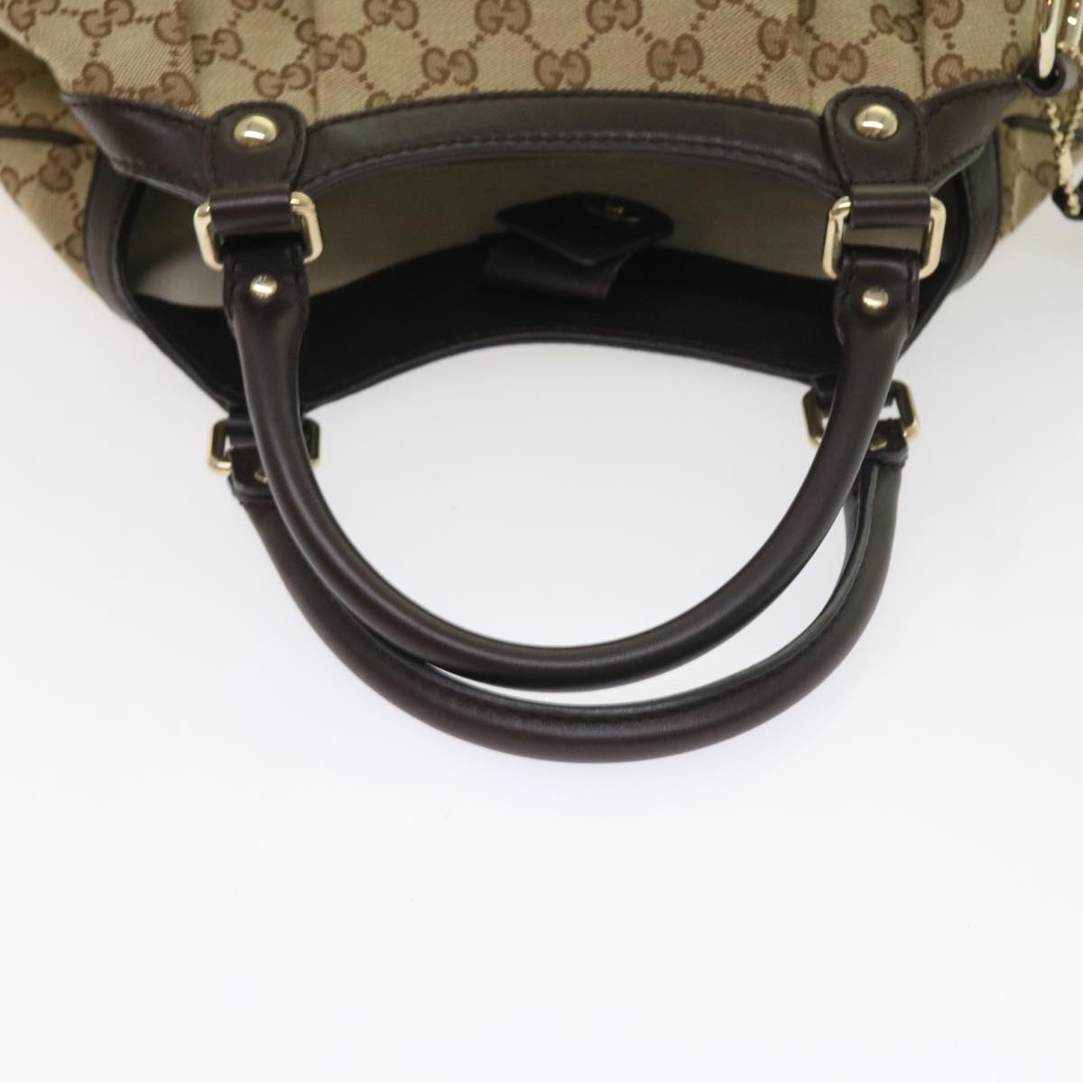 GUCCI GG Canvas Sukey Tote Bag Beige 211944 ki3548