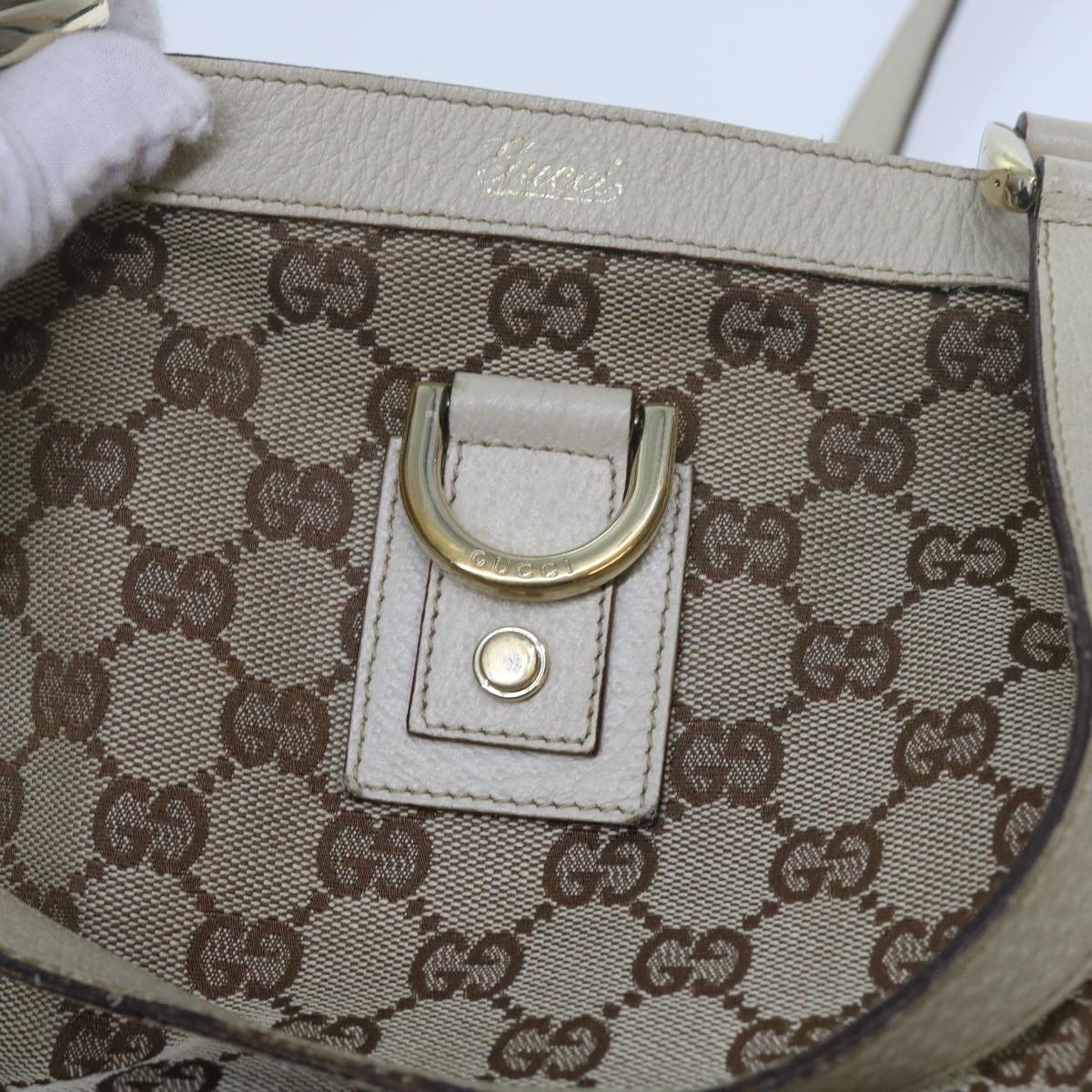 GUCCI GG Canvas Abbey Tote Bag Beige 141472 ki3898