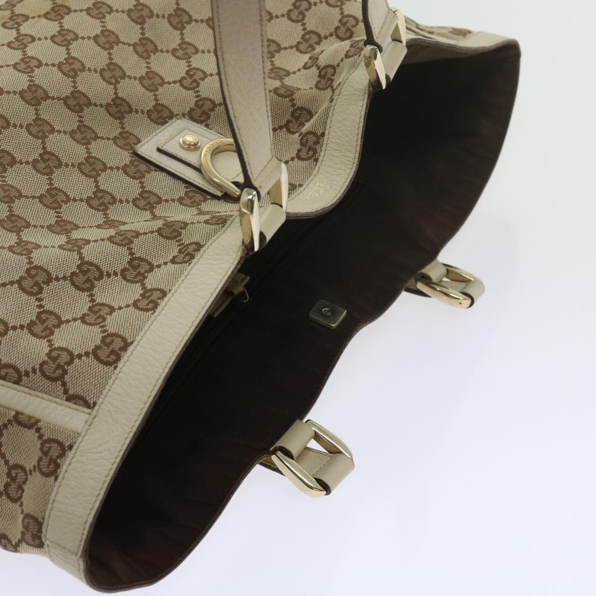 GUCCI GG Canvas Abbey Tote Bag Beige 141472 ki3898