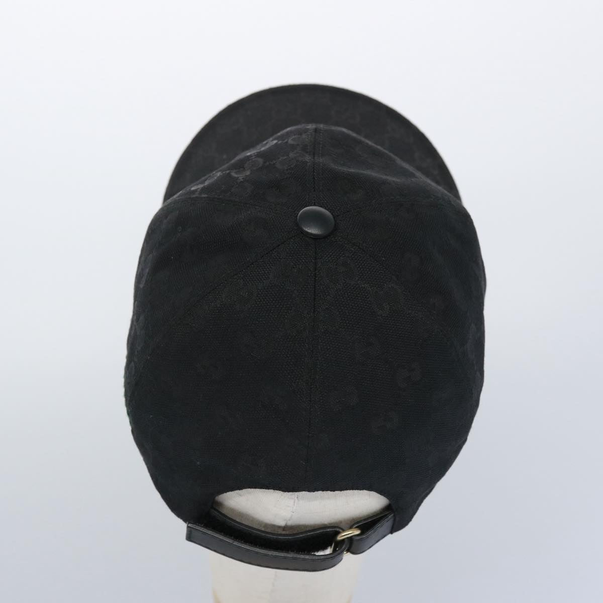 GUCCI GG Canvas Web Sherry Line Cap L Black Red Green 200035 ki3899