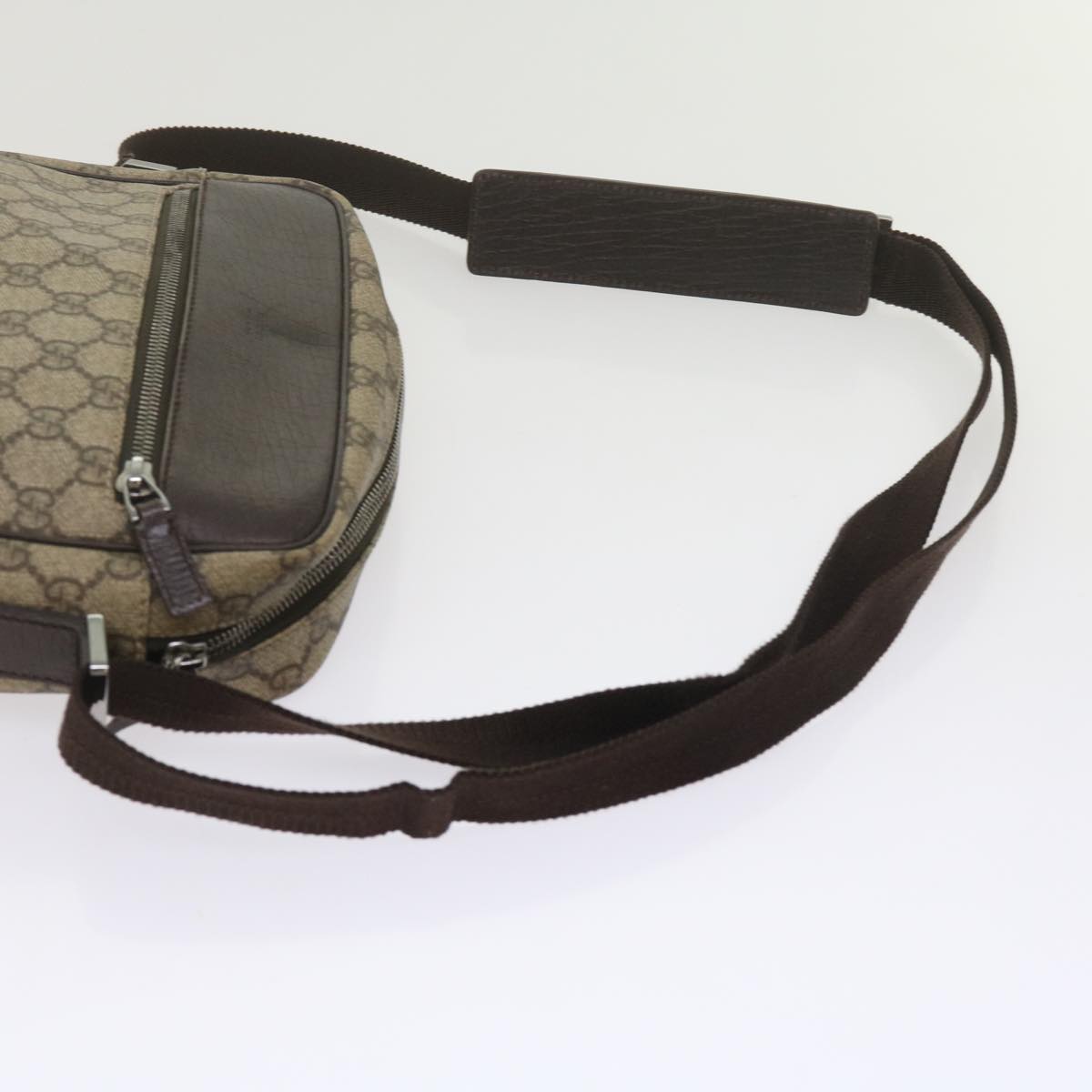 GUCCI GG Supreme Shoulder Bag PVC Leather Beige 282315 ki3901