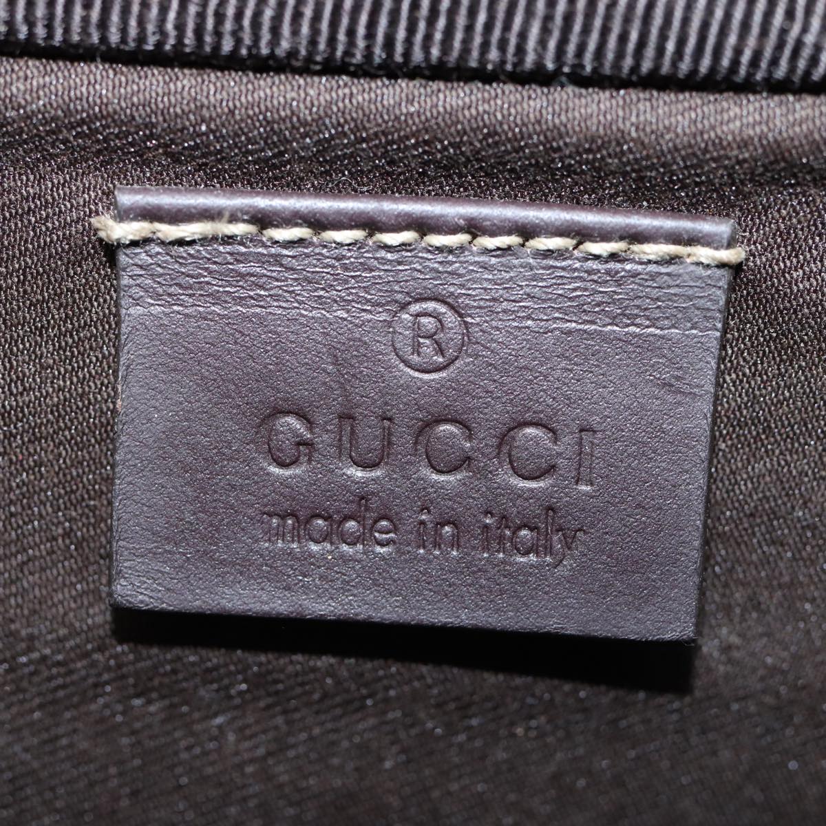 GUCCI GG Supreme Clutch Bag PVC Beige 201755 ki4303