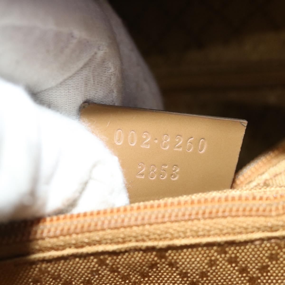 GUCCI Bamboo Diamante Diana Hand Bag Patent leather Beige ki4343