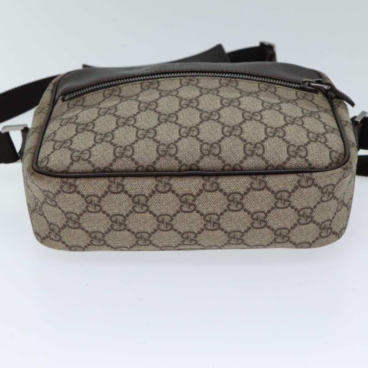 GUCCI GG Supreme Shoulder Bag PVC Beige 114291 ki4360