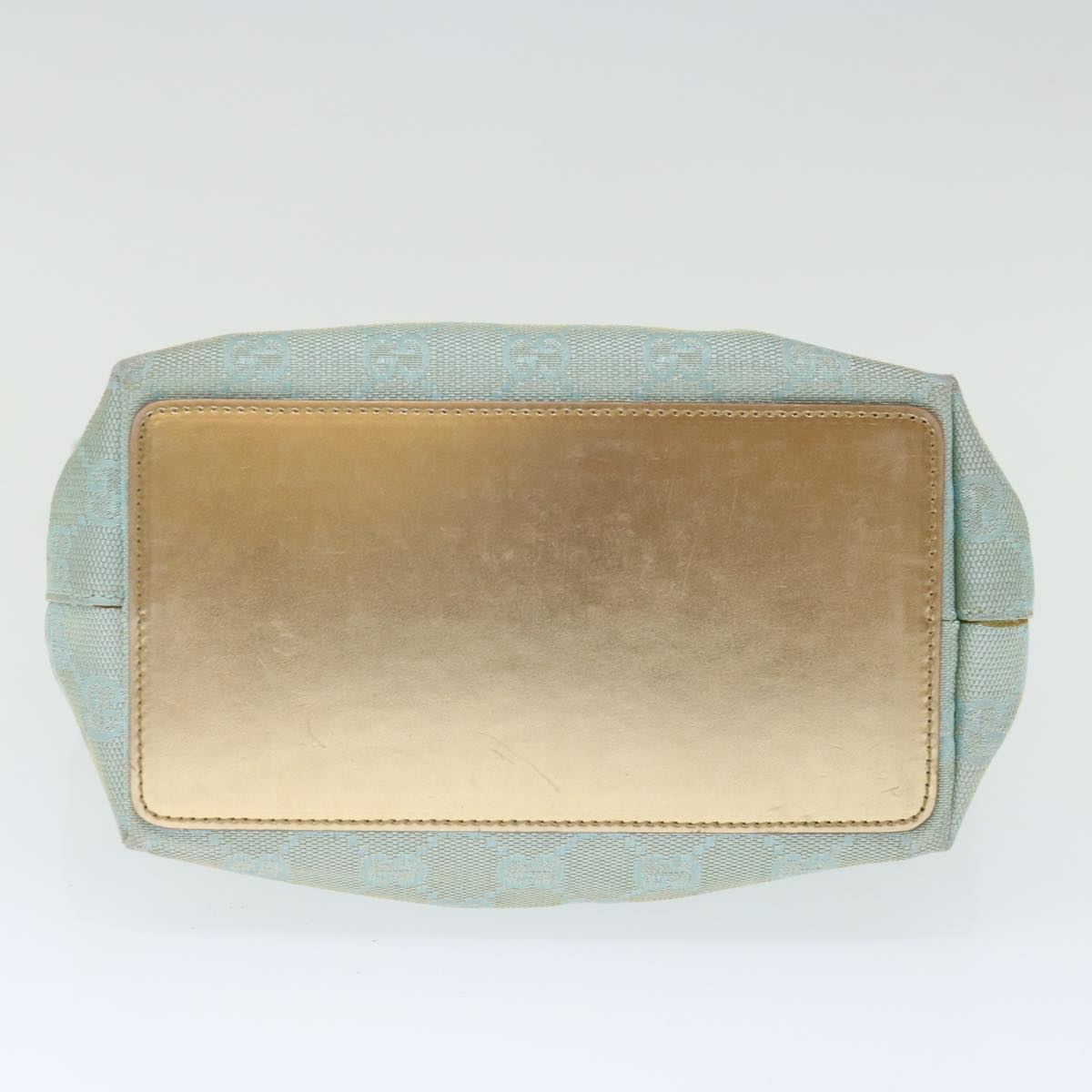 GUCCI GG Canvas Tote Bag Light Blue 002 1099 ki4373