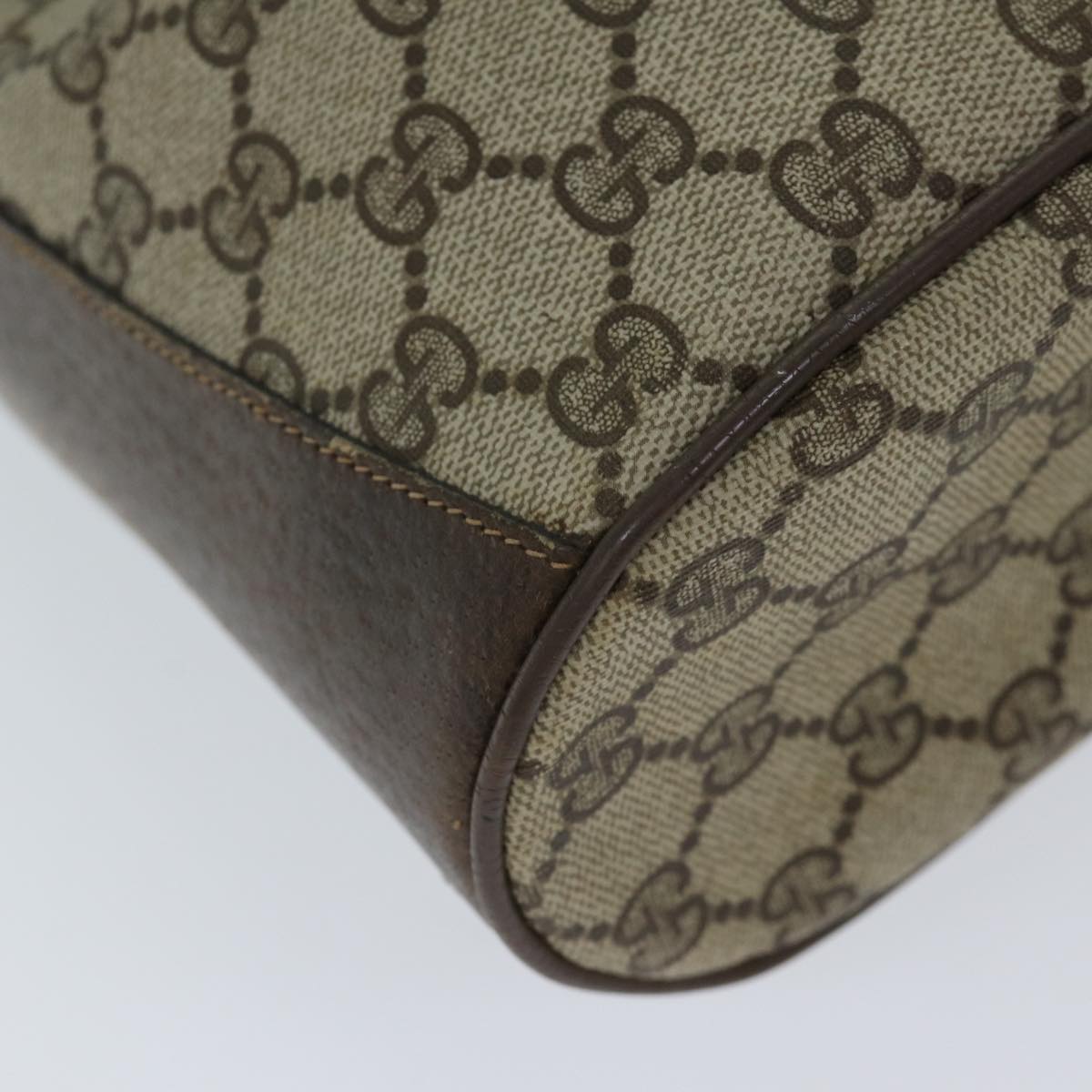 GUCCI GG Supreme Web Sherry Line Shoulder Bag Beige Red 41 02 034 ki4374