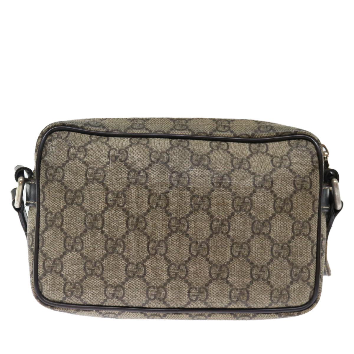 GUCCI GG Supreme Shoulder Bag PVC Beige 201447 ki4395