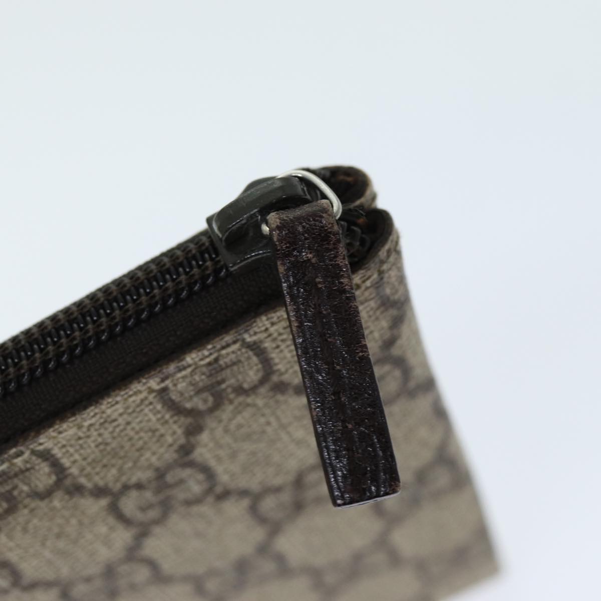 GUCCI GG Supreme Long Wallet PVC Beige 115261 ki4412