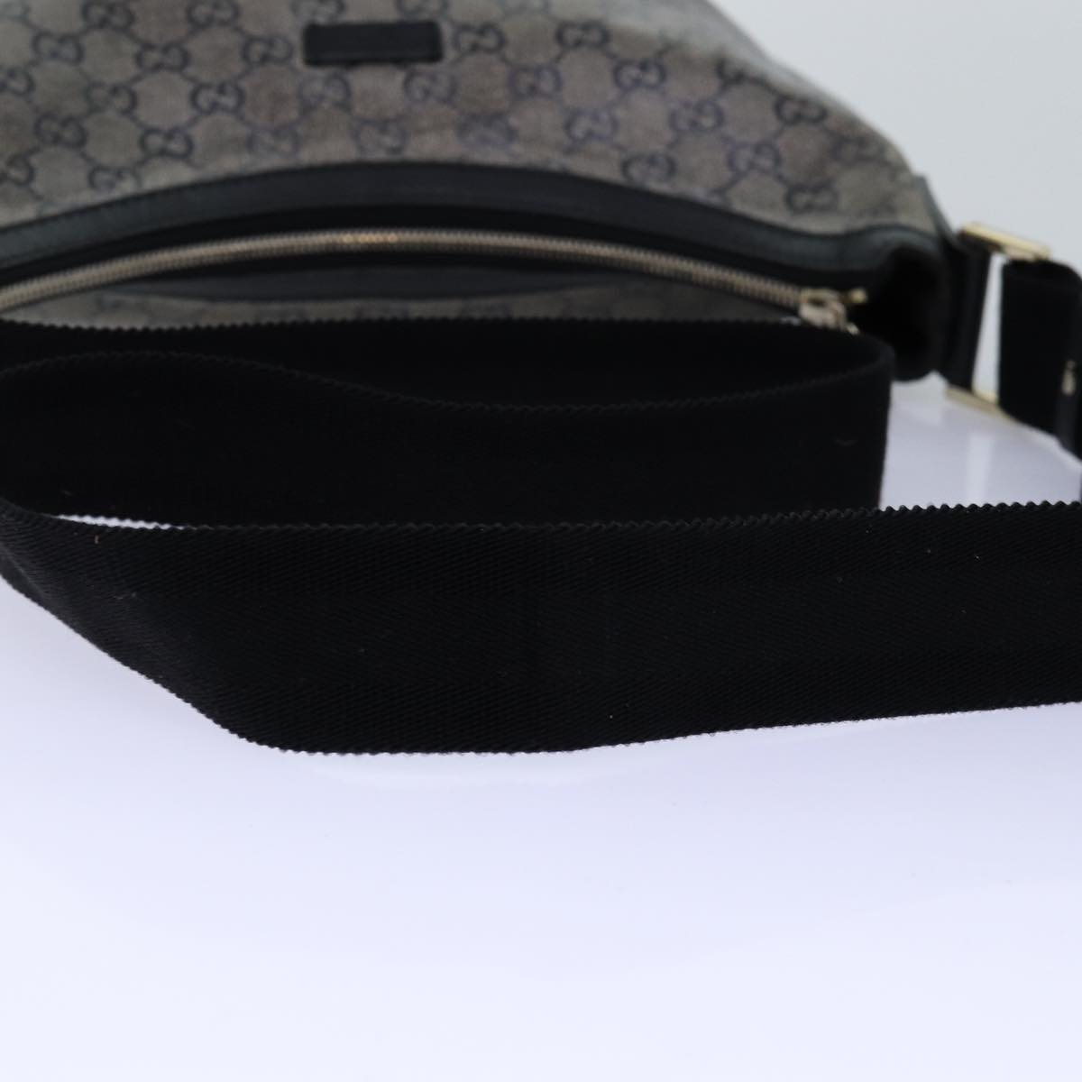 GUCCI GG crystal Shoulder Bag PVC Leather Black 181092 1669 ki4485