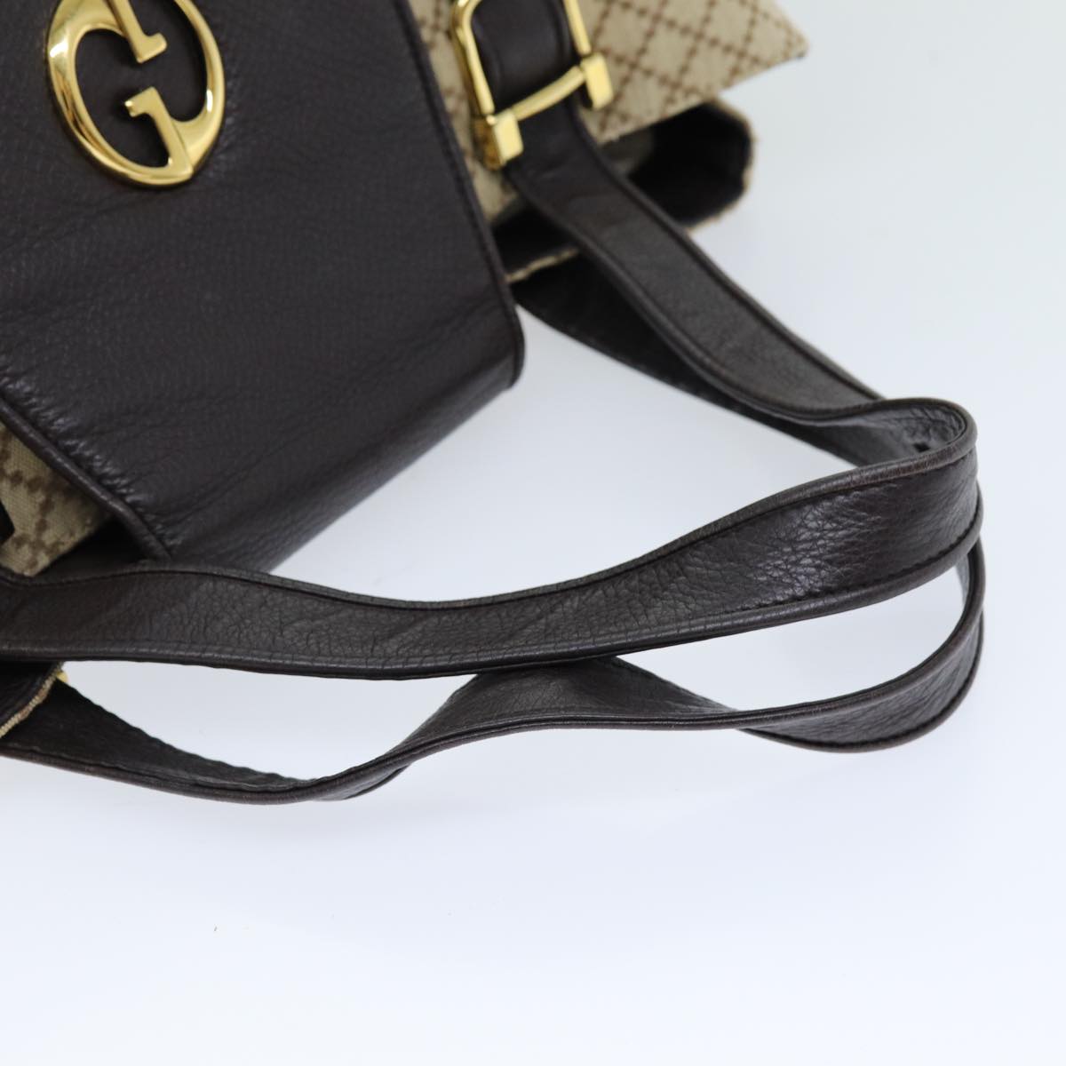 GUCCI Diamante Hand Bag Canvas Beige 251826 ki4519