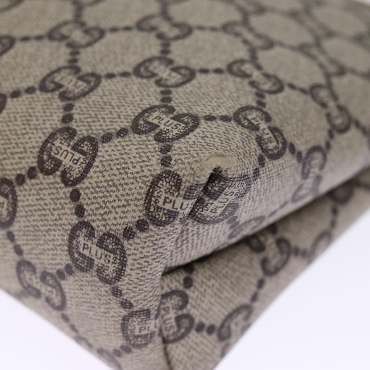 GUCCI GG Plus Supreme Clutch Bag PVC Beige ki4521